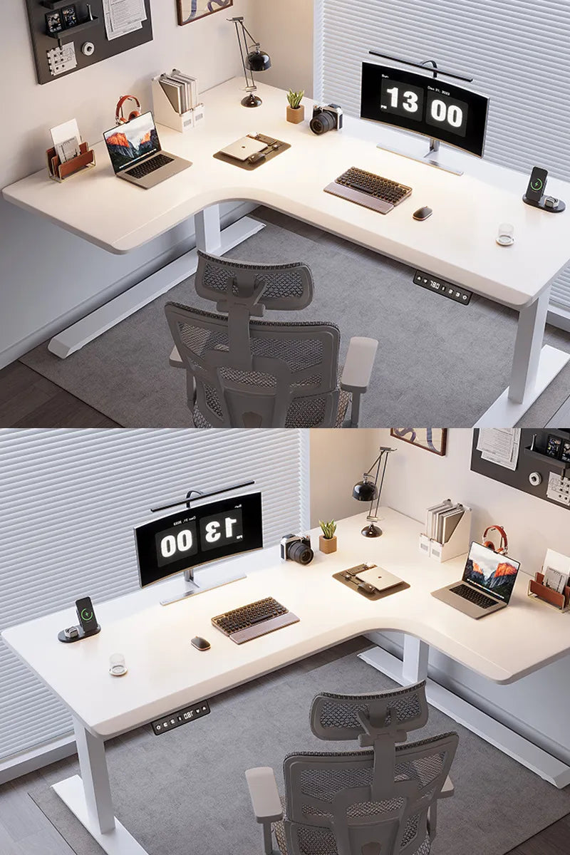 Arc: L-shaped Smart Home&Office Ergo Standing Desk