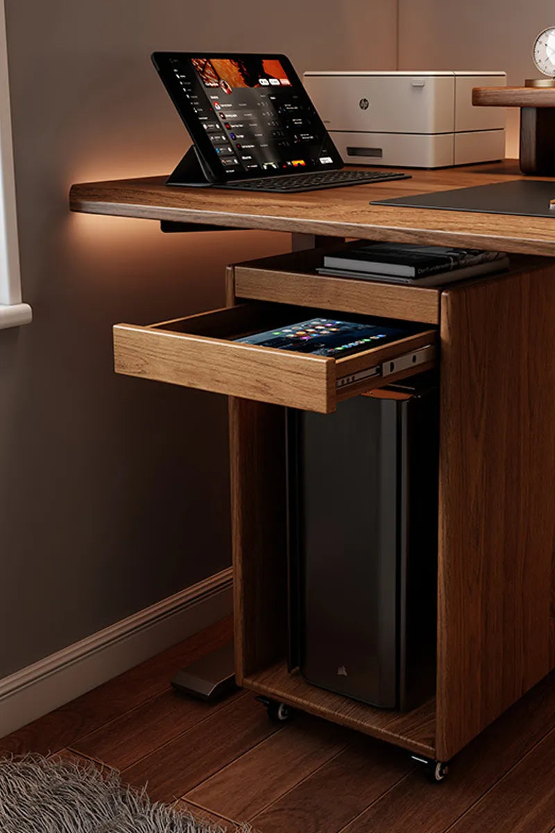 Walnut Drawer: Bookhouse Smart Adjustable Desk