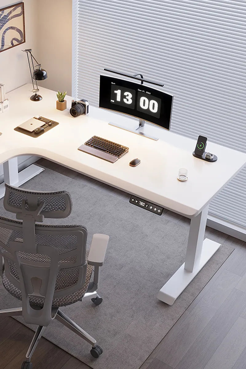 Arc: L-shaped Smart Home&Office Ergo Standing Desk