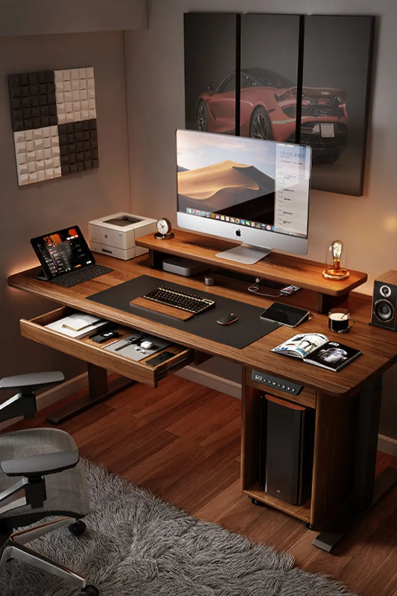 Walnut Drawer: Bookhouse Smart Adjustable Desk