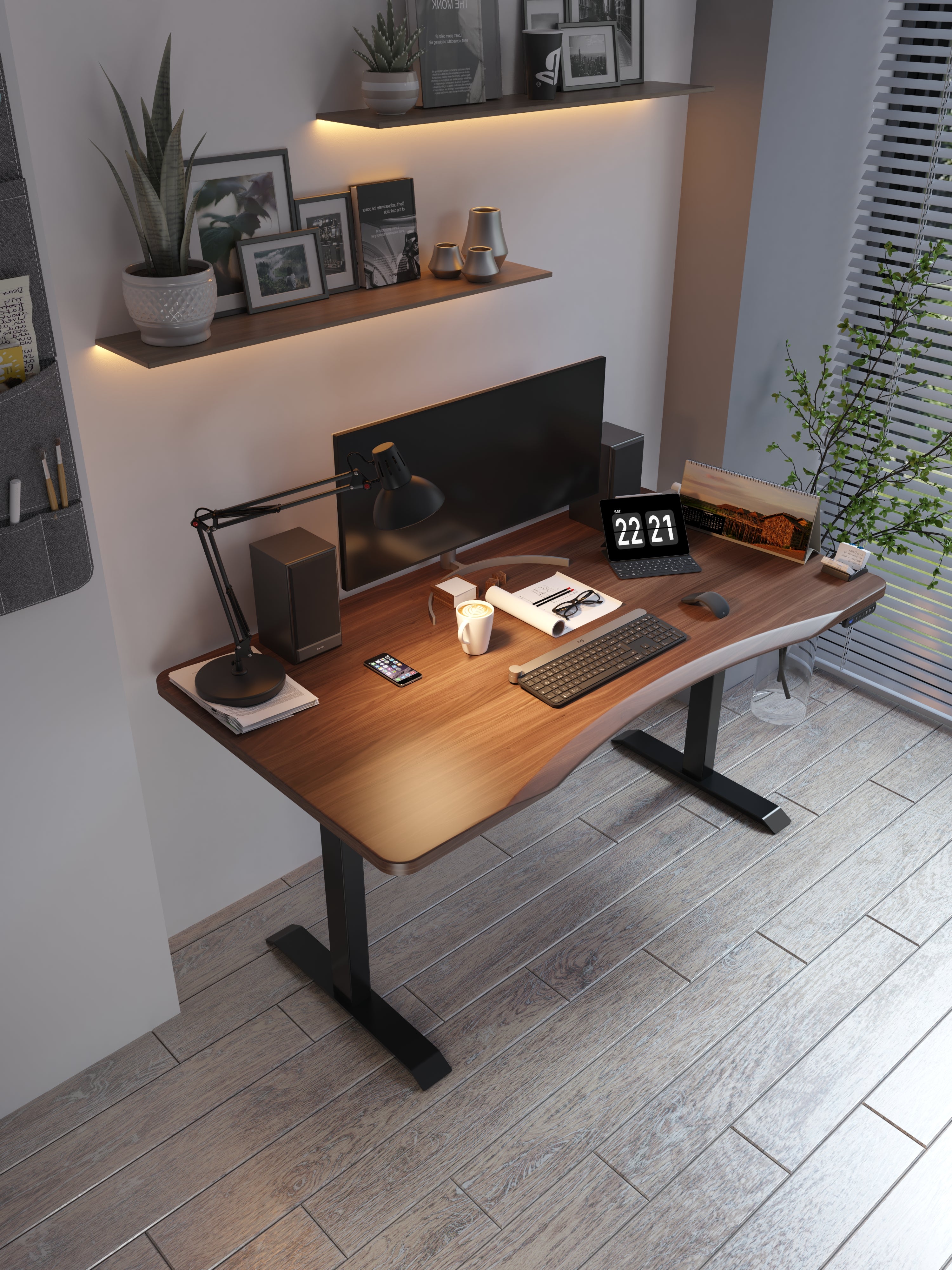 Height adjustable deals home office desk